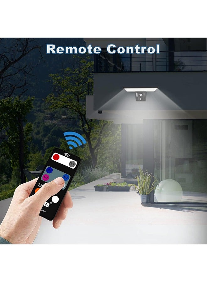 Bukela Solar Lights Outdoor, JESLED 2600mAh Solar Motion Sensor Security Lights Solar Powered Lights with Remote Control, 90LEDs 4 Modes IP65 Waterproof Solar Wall Lights Outside for Garden Fence Garage - Image 4