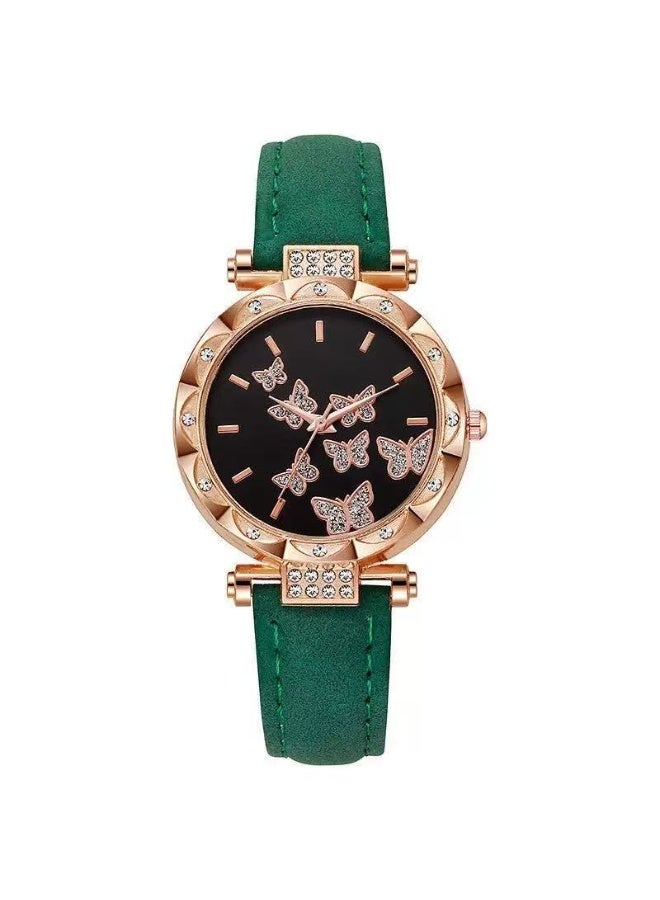 Fashion Diamond Seven erfly Women's Watch