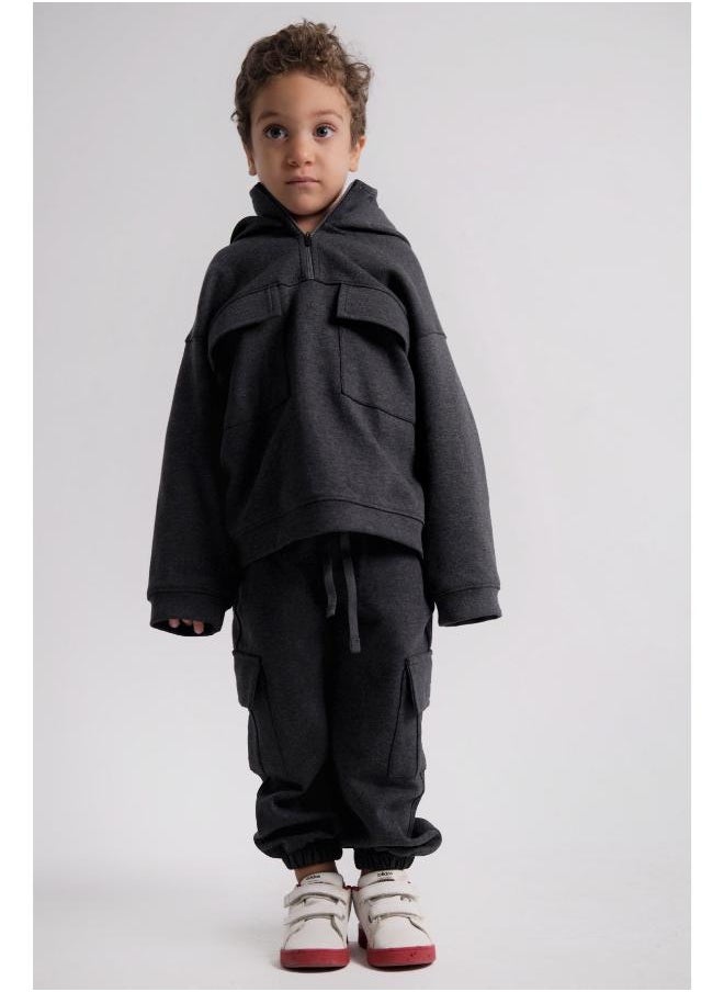 playmore - Unisex Dark Grey 2-Piece Outfit Set - Image 1