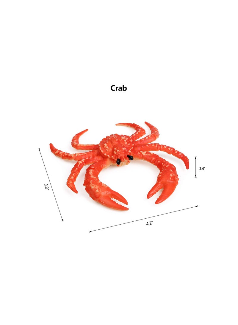 Zikra Animal Figures, Realistic Ocean Toy Playset for Kids Cake Toppers Decoration Realistic Plastic Zoo Play Set Small Toys opper Party Favors (8pcs) - Image 4