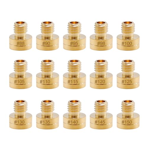 SYOWADA 15 Pcs Carburetor Main Jet Kit Replacement for Mikuni VM22 VM24 VM26 Carburetor Used on 125cc 150cc 200cc 250cc Engine Motorcycle Dirt Pit Bike 15 PCS - Image 1
