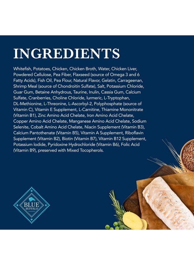 Blue Buffalo Natural Veterinary Diet W+M Wet Dog Food, Weight Management + Mobility Formula, Veterinarian Prescription Required, Whitefish, 12.5-oz Can (Pack of 12) - Image 4