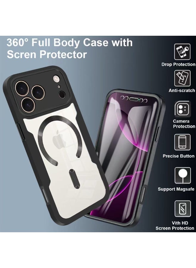 HYH 360 Full-Cover Apple iPhone 17 Pro Max Case Drop-Proof with Magnetic Attachment Apple Protective Cover - Image 5
