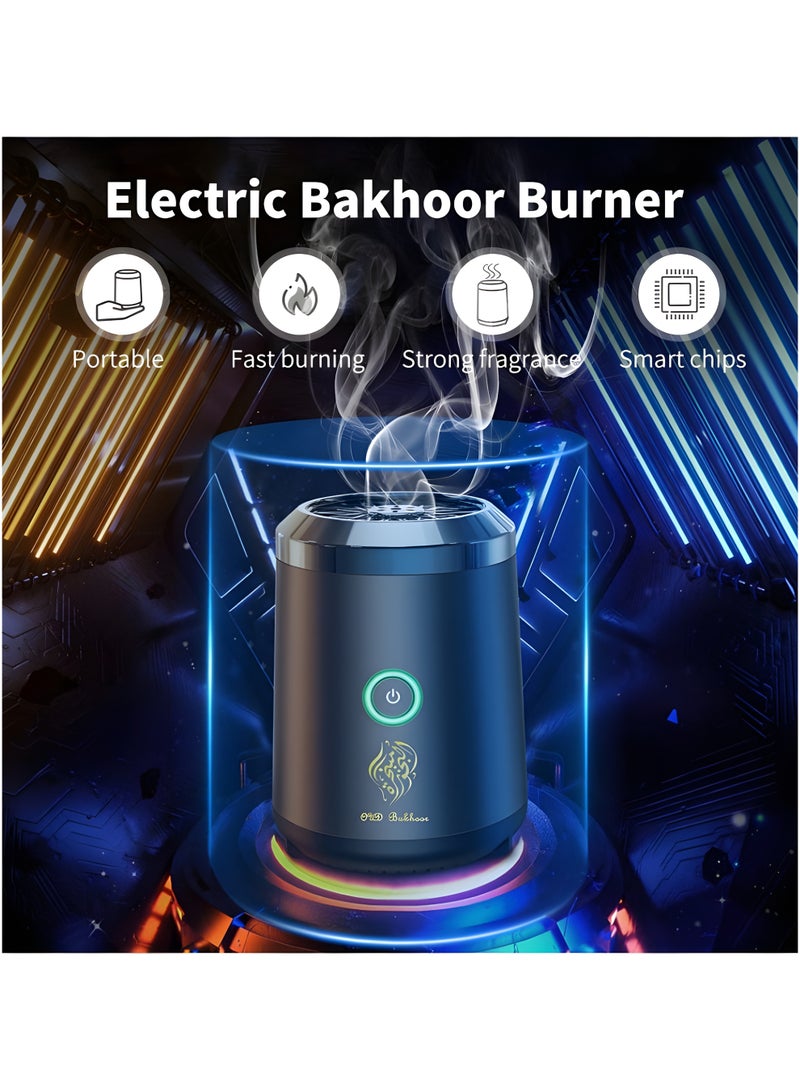 Oud Bukhoor Luxury Electric Incense Burner – USB Type-C Rechargeable, Silent & Stylish Aroma Diffuser for Home, Car & Gifting, BK-18  - Image 5
