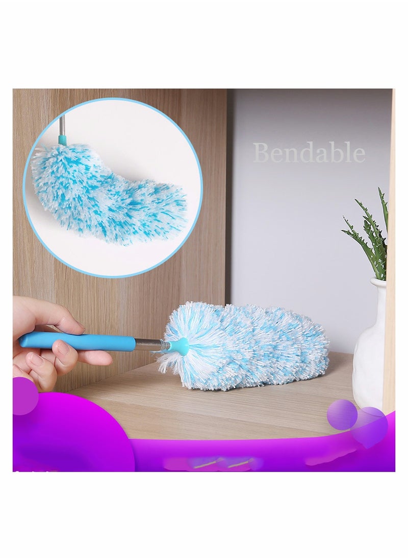 SYOSI - 4 Pcs Microfiber Duster Microfiber Hand Duster Washable Microfibre Cleaning Tool Extendable Dusters for Cleaning Office Car Computer Air Condition Washable Duster - Image 1