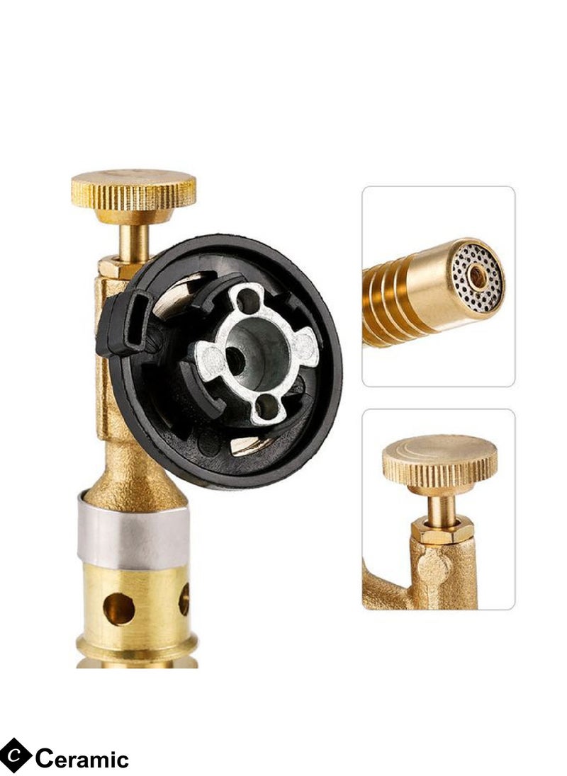 CERAMIC Camping Gas Torch High Power Outdoor Portable Burners Charcoal Burning Tool Picnic BBQ Cooking Flamethrower  - Image 2