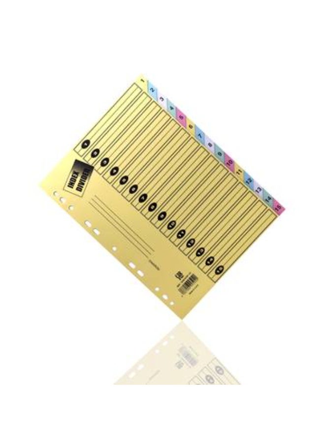 SAB  Separators Bristol - A4 Size - 15 Colored - Image 2