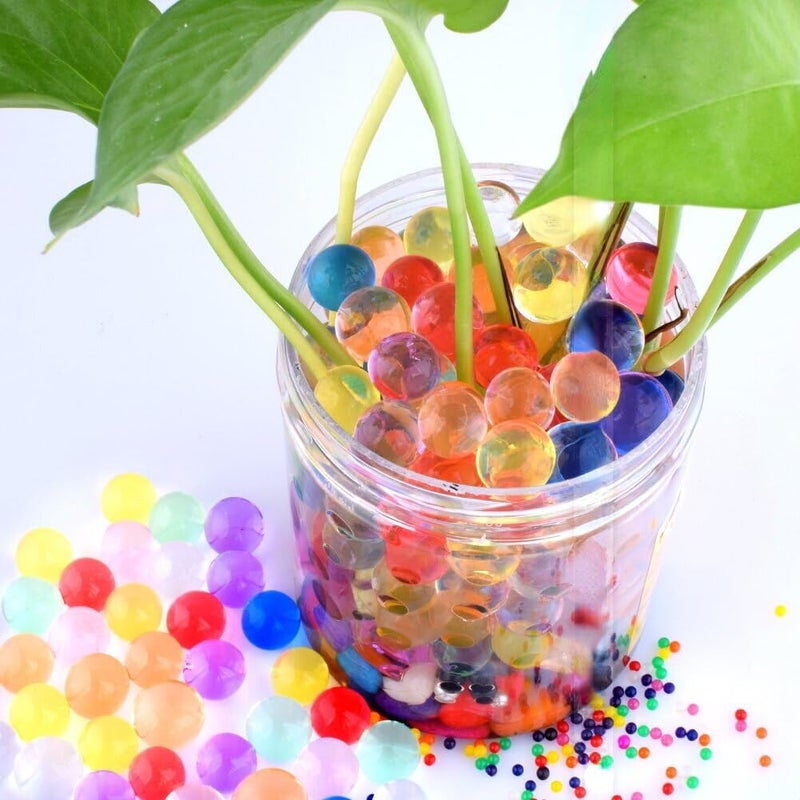 GNR Crystal Soil Water Balls Rubber Jelly Beads Growing Orbezz - Pack of 25,000 Pcs | 250 Grams (Multicolor) - Image 3