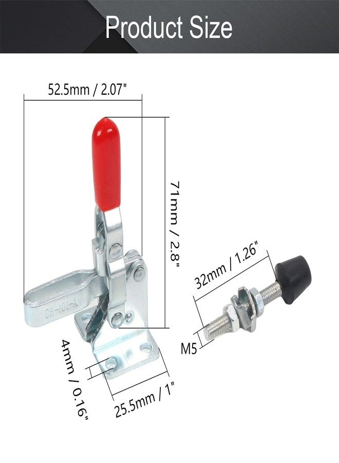 اتول مارت مشبك تثبيت عمودي من يو تول مارت، GH-101-A، مشبك سريع الفك، سعة تحمل 50 كجم، مشبك تثبيت قابل للتعديل، 5 قطع - Image 2