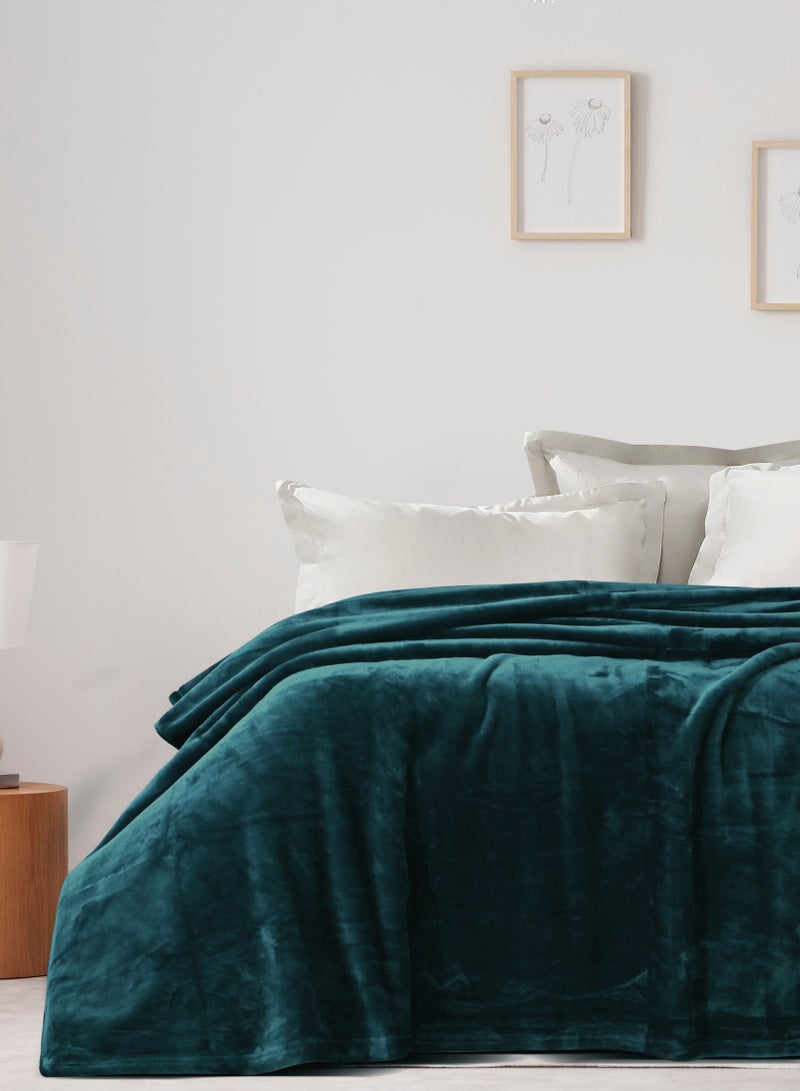 MORANO Morano Viva Blanket – Dyed Model, 220x240 CM, Lightweight Ultra-Soft Polyester Throw with Elegant Finish, Stylish Colors,Warm and Cozy Blanket for Bed or Sofa  - Image 1