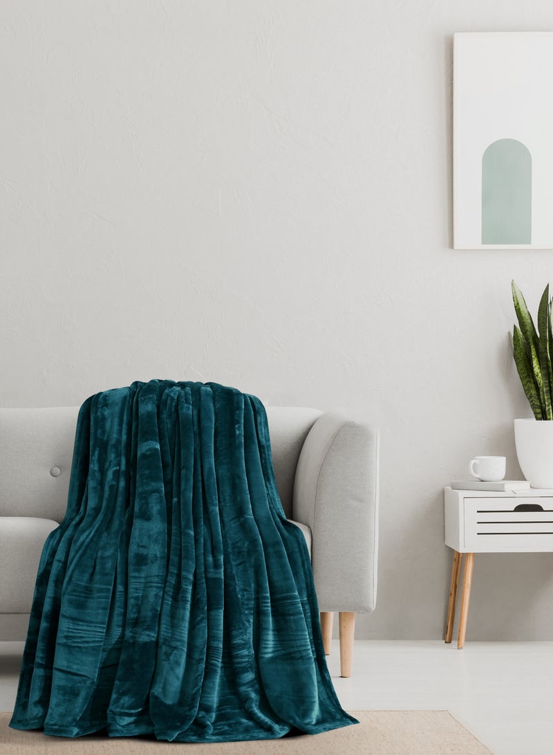 MORANO Morano Viva Blanket – Dyed Model, 220x240 CM, Lightweight Ultra-Soft Polyester Throw with Elegant Finish, Stylish Colors,Warm and Cozy Blanket for Bed or Sofa  - Image 3