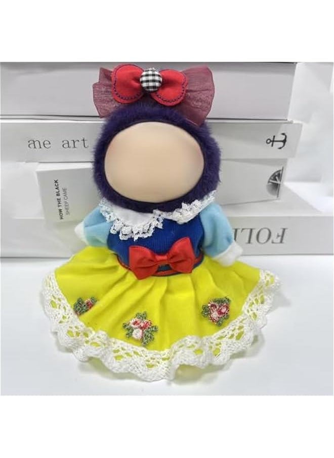 Arabest 2Pcs La bubu Clothes for 17cm Doll, Princess Dress for La bubu, Cute La bubu Outfit Accessories, No Doll  - Image 4