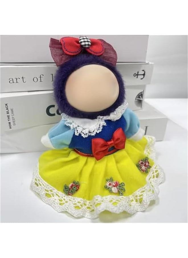 Arabest 2Pcs La bubu Clothes for 17cm Doll, Princess Dress for La bubu, Cute La bubu Outfit Accessories, No Doll  - Image 3
