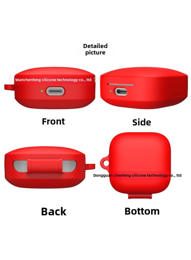 For Redmi Buds6 Active Bluetooth Headset Case Silicone Redmi Buds6 Active Case-Color:White Hook Single OPP-Model:Redmi Buds6 Vitality Version/redmi Buds6 Active Protective Case (headphones Not Included)