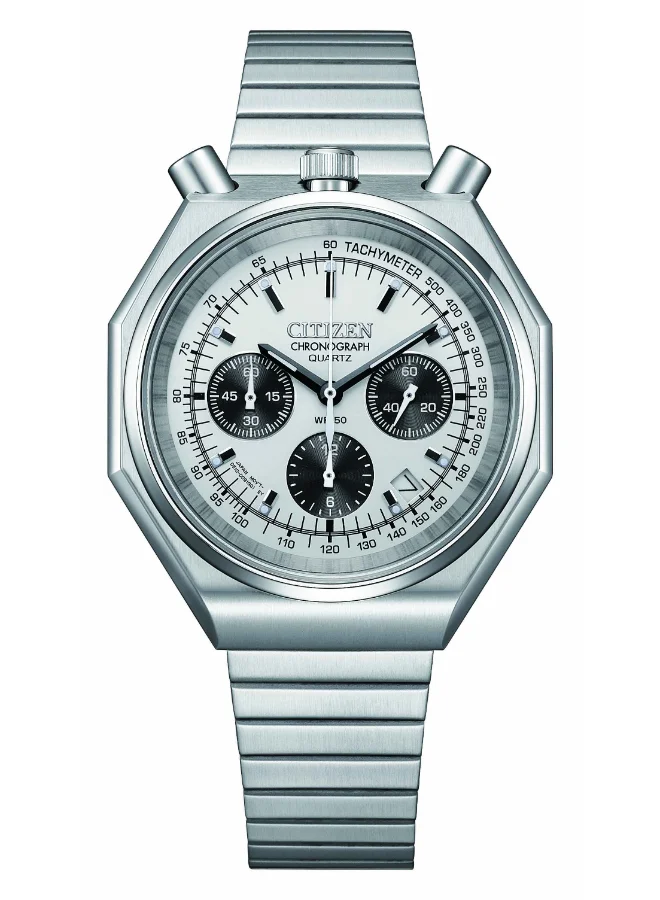 CITIZEN Men's Stainless Steel Quartz Chronograph Watch AN3700-62A - 38 mm