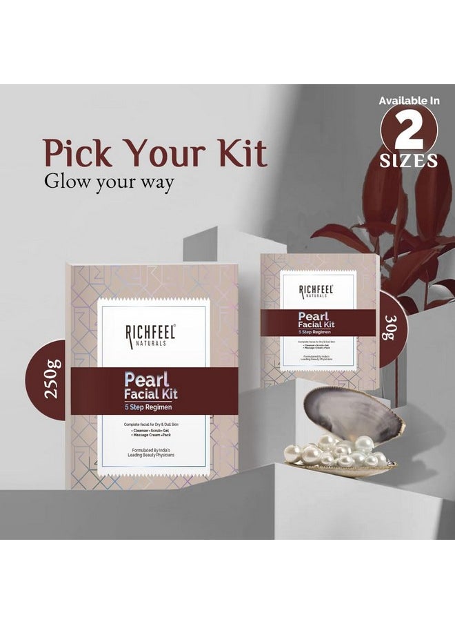 Richfeel Pearl Facial Kit For Brightening | Luminous And Radiant Skin | Tan Removal | Best For Dry Skin | 30 G (Pack Of 2)  - Image 5
