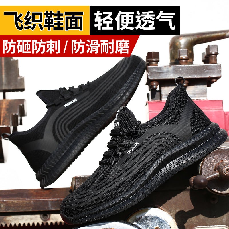 Labor Protection Shoes, Wear-Resistant Shoes For Men, Anti-Smash And Anti-Puncture Safety Shoes, Breathable Protective Labor Protection Shoes That Won’T Get Tired After Standing For A Long Time - Image 3