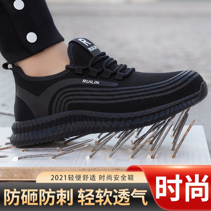 Labor Protection Shoes, Wear-Resistant Shoes For Men, Anti-Smash And Anti-Puncture Safety Shoes, Breathable Protective Labor Protection Shoes That Won’T Get Tired After Standing For A Long Time - Image 2