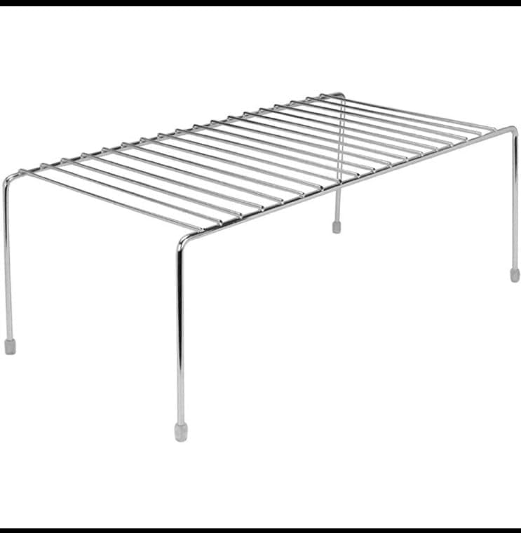 12FOR COLLECTION 12FOR COLLECTION 6pcs Stainless Steel Kitchen Dish Rack Expandable Storage Shelves for Kitchen Cabinets Multipurpose Organizer Extend Up to 580 mm with AntiRust Nano Coating Pack of 6  - Image 5