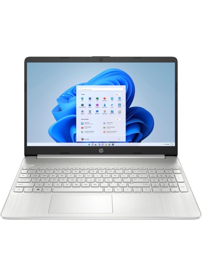 HP 2024 Newest HP 15s Business Laptop With 15.6" FHD Display, Intel Core i5-1235U Processor |8GB DDR4 Ram |512GB NVMe SSD |Intel Iris Xe Graphics |Backlit Keyboard |Windows 11 Natural silver (8GB/512GB) English/Arabic Natural Silver - Image 1
