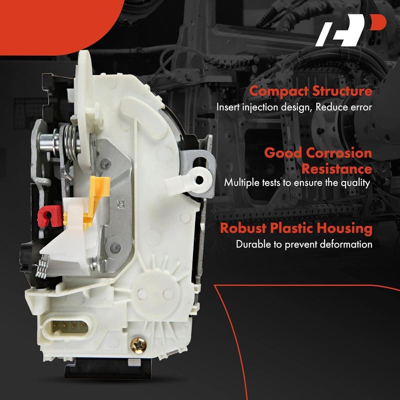 A-Premium Door Lock Actuator for Chrysler Town & Country, Dodge Caliber, Grand Caravan, Ram 1500, Jeep Compass, Patriot - Front Right - Image 5