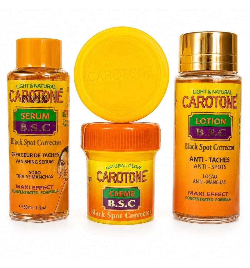 Carotone Set Black Spot Corrector Lotion-Serum - Creme-Soap - Image 1