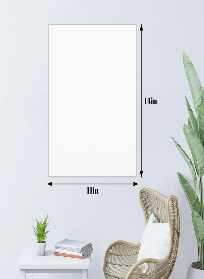 Prudiut 15 Pack 11x14 Backing Boards Only, Uncut White Mat Board Acid Free Mat Board for Photos, Prints, Artworks - Image 2