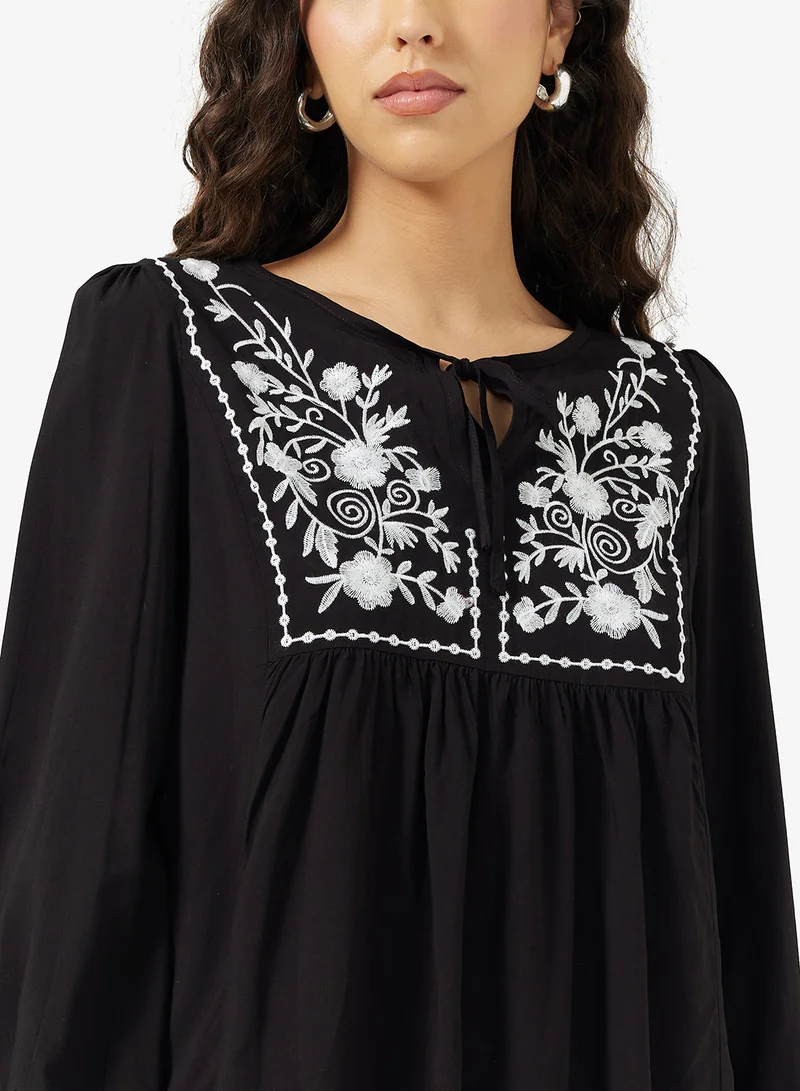 Ginger Embroidered Boho Blouse