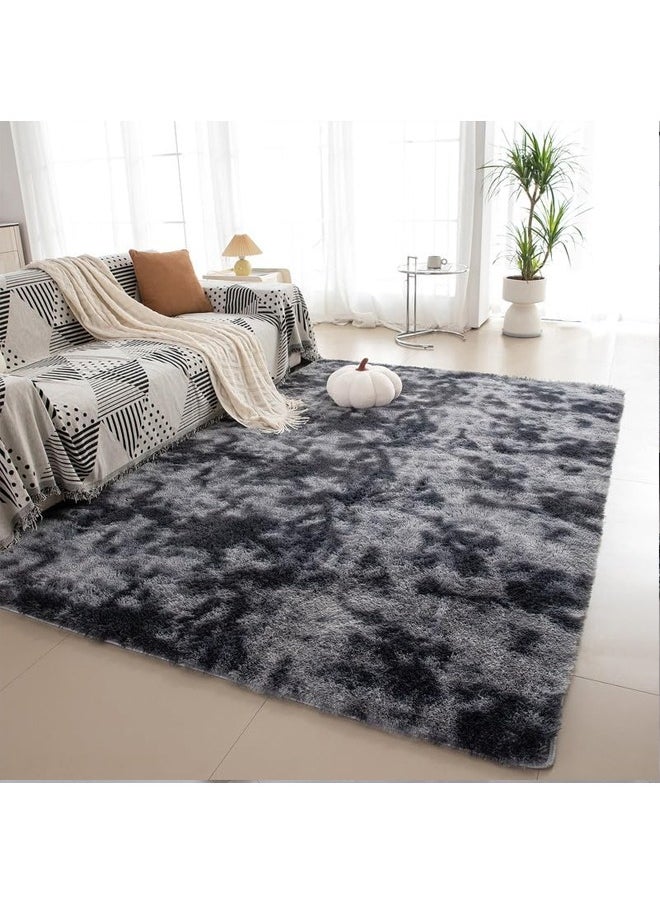 Generic - Gradual change tie-dye carpet, thickened soft and comfortable, washable without fading, indoor carpet, dirt-resistant and non-slip, suitable for children to roll and play - Image 1