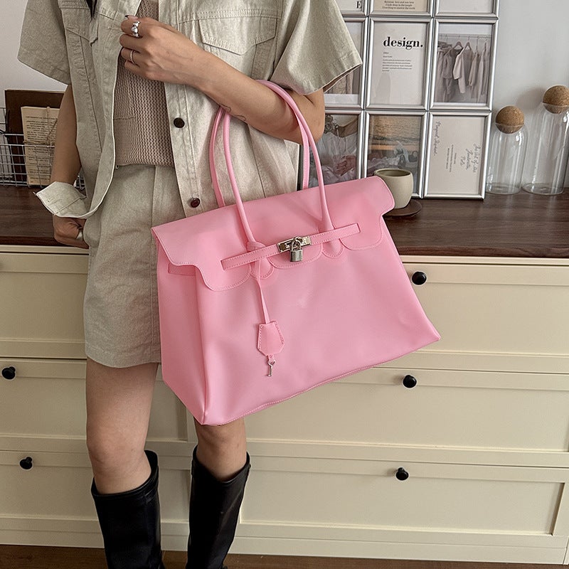 Women's Jelly Tote Shoulder Bag, Large Capacity - Image 4