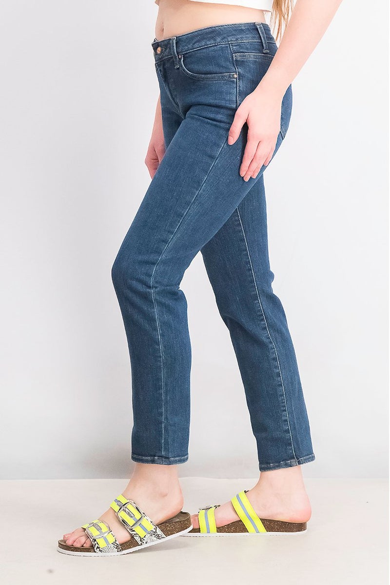 GUESS Women Slim Fit Plain Stretchable Denim, Blue - Image 3