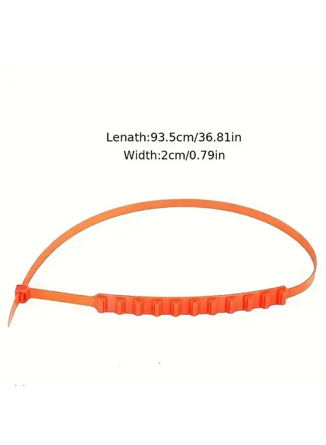Red Heavy Duty Car Tire Chains 20 Pack All Season Snow Sand Anti Slip Straps - Image 2