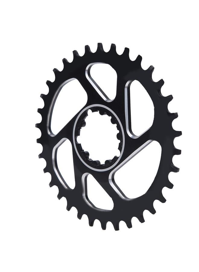 Aluminium Alloy Bike Crank Single Disc Conversion Crankset Cycling Accessory for Mountain Bicycle34T