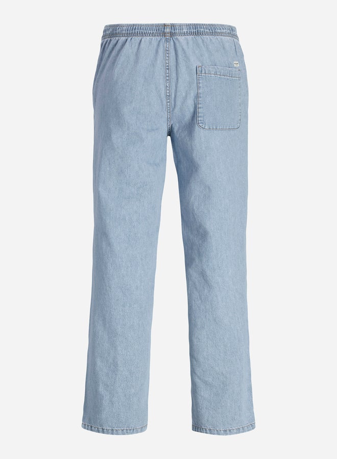 JACK & JONES Wide Leg Denim Joggers with Drawstring  - Image 2