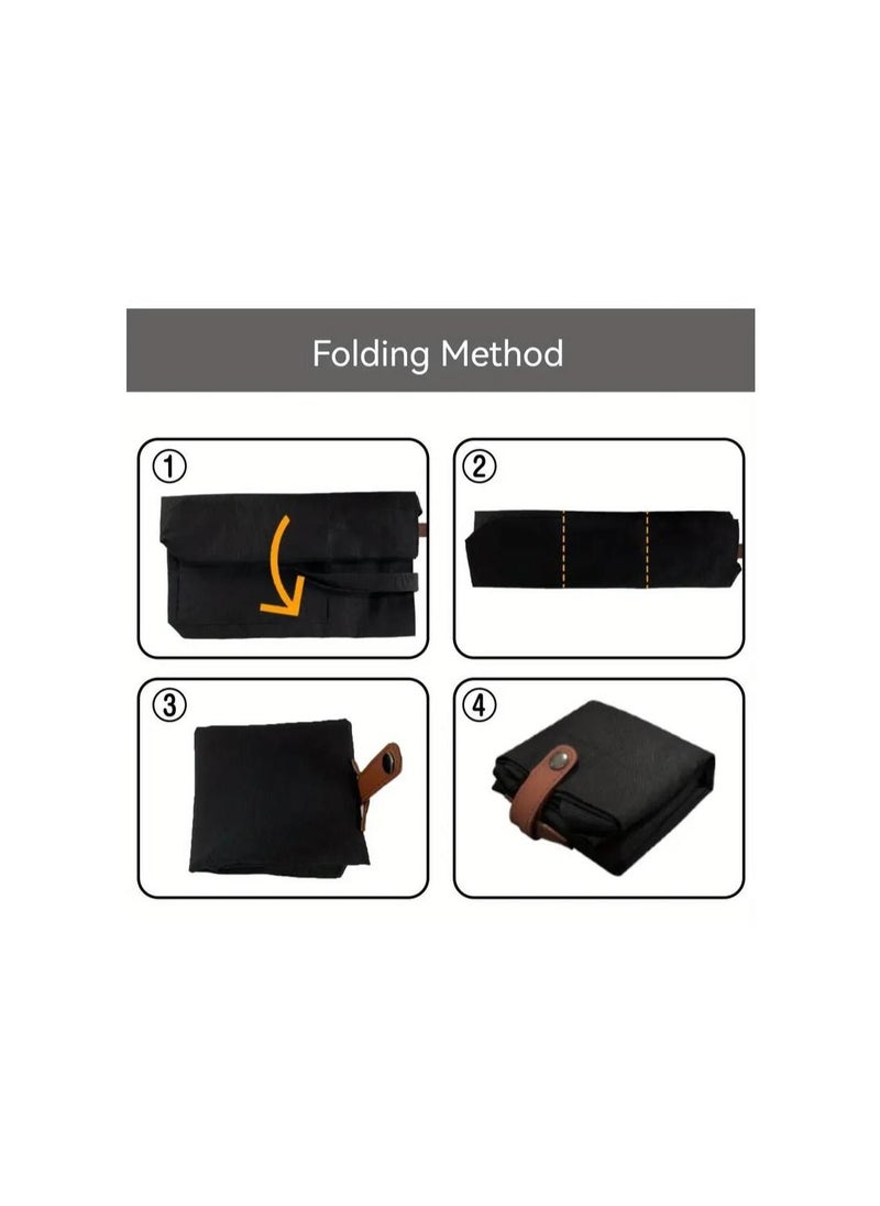 Generic - Sunflower Polyester Taffeta Folding Eco-friendly Bag Van Gogh Series Oil Painting Printing Carrying Case Mini Supermarket Shopping Bag - Image 1