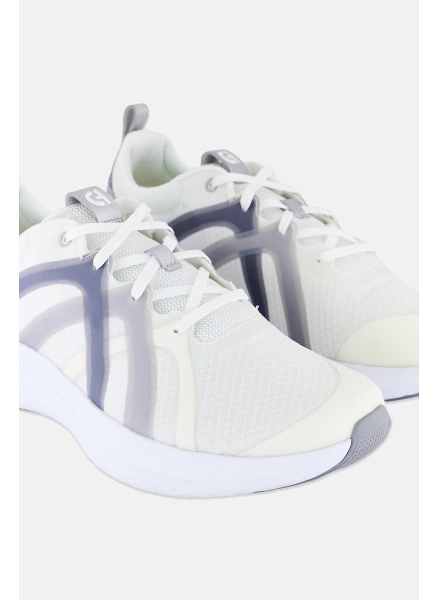 COLE HAAN Women Medium Zg City x Trainer Lace Up Shoes Cream/Grey  - Image 3
