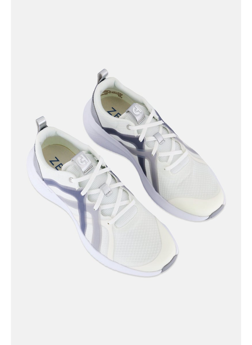 COLE HAAN Women Medium Zg City x Trainer Lace Up Shoes Cream/Grey  - Image 4