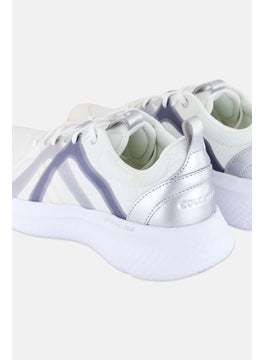 COLE HAAN Women Medium Zg City x Trainer Lace Up Shoes Cream/Grey  - Image 2