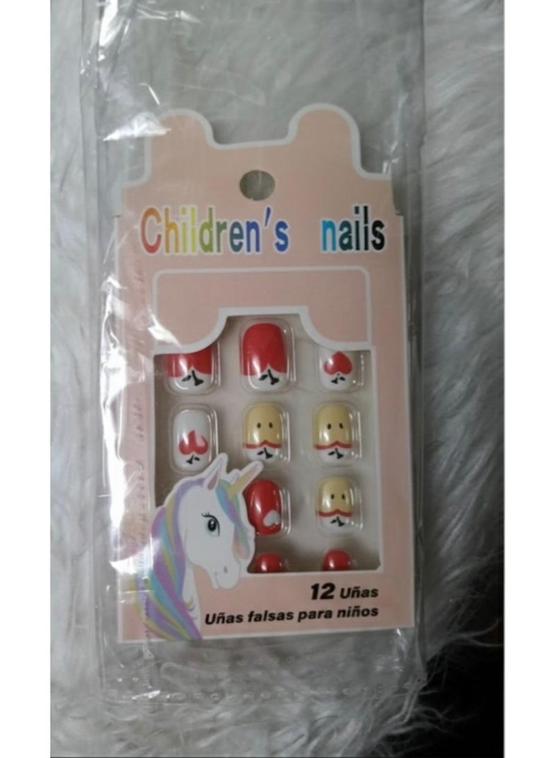 Cute and stylish fake nails designed for kids and young girls. Full cover with pre-glued design for easy application and comfortable wear. Adds a refreshing and lovely touch to your child’s look — perfect for daily use or as a lovely gift for little girls - Image 5