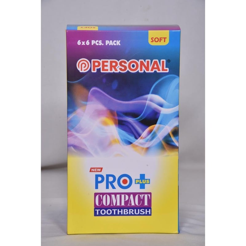 personal فرشاة أسنان يدوية شخصية جديدة مدمجة ناعمة تصل إلى جميع المناطق الحرجة للبالغين، 36 قطعة - Image 2