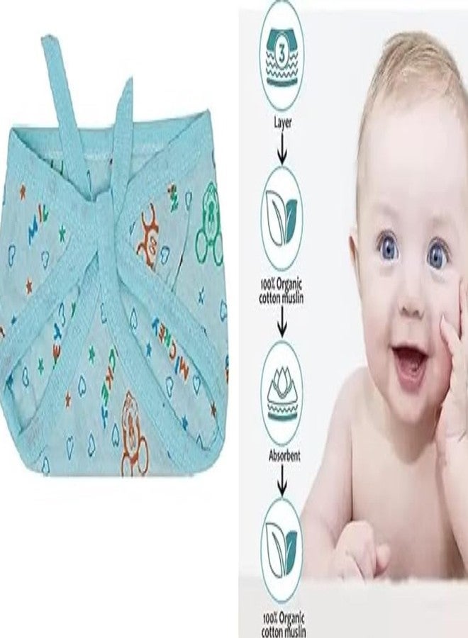Hozzbun حفاضات قماشية للأطفال من هوزبن® مصنوعة من القطن الخالص، موديل لانغوتا، مناسبة للأطفال من عمر 0 إلى 12 شهرًا. مصنوعة من القطن الخالص، فائقة النعومة، سهلة الربط، سهلة التنظيف، ومتينة لتحمل غسلات عديدة (15). - Image 3