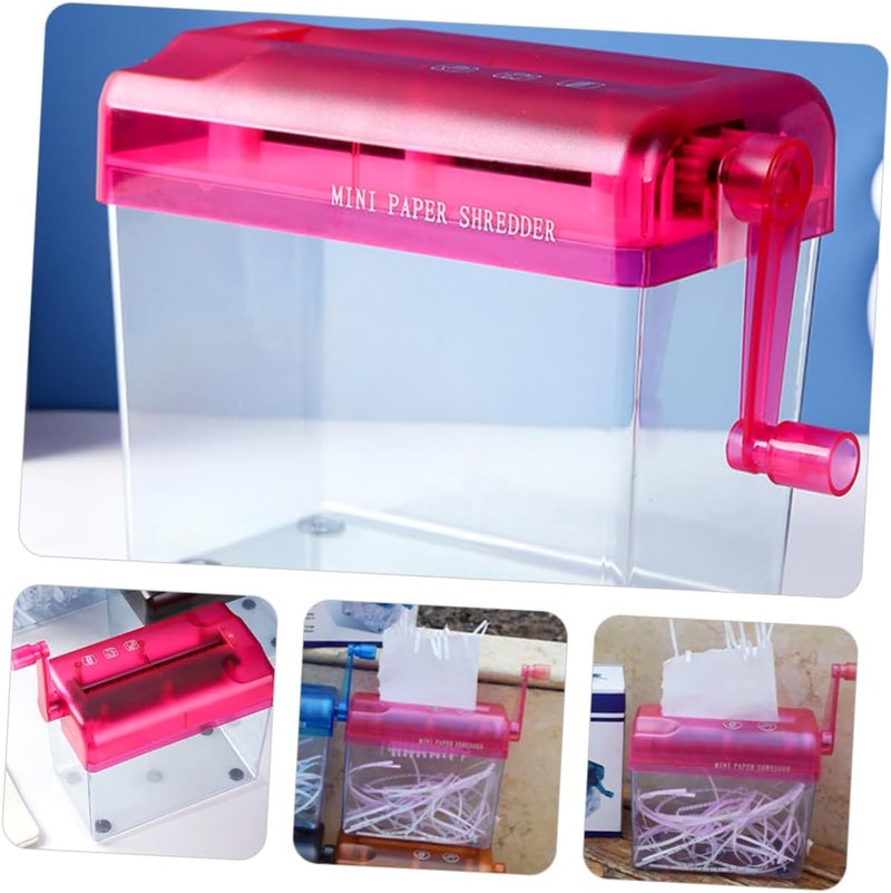 Office Hand Manual Shredder for Home and School Use Compact Paper and Card Shredding Tool and Design Portable and Convenient Office Accessory - Image 2