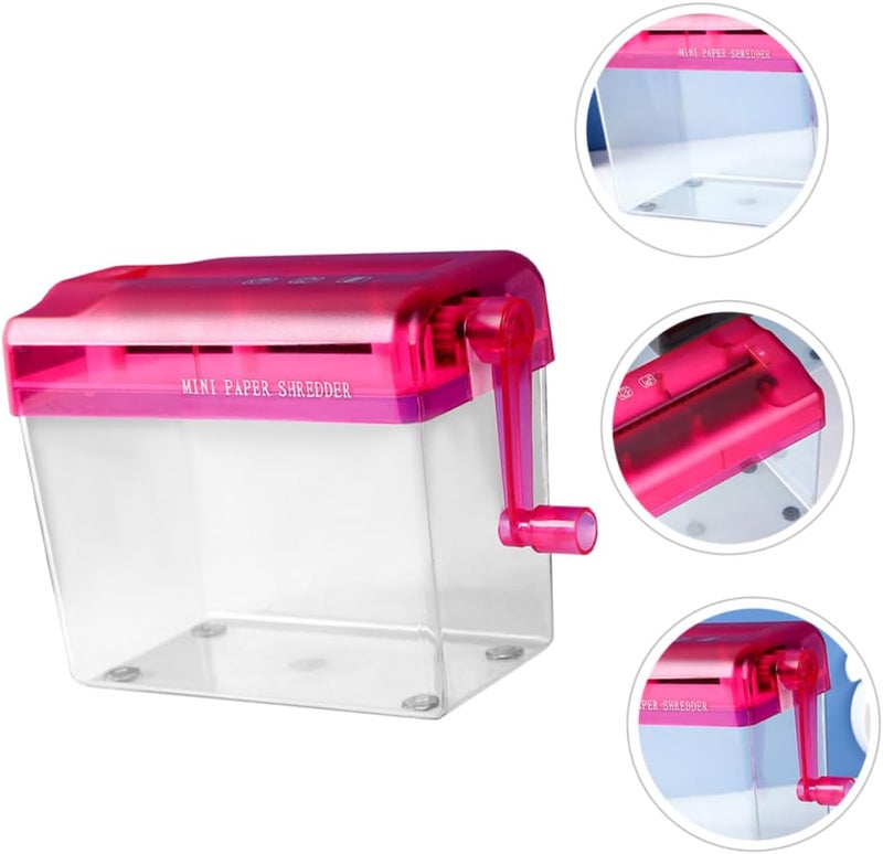Office Hand Manual Shredder for Home and School Use Compact Paper and Card Shredding Tool and Design Portable and Convenient Office Accessory - Image 4