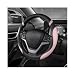MUQIDA Car Steering Wheel Cover 15 Inch Premium Leather Breathable NonSlip Wheels Wrap Universal Auto Comfortable Steering Wheel Protector for SUV Truck Van Car Accessories Pink - Image 2