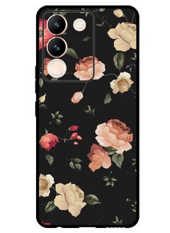 Theodor Protective Case Anti Scratch Shock Proof Bumper Cover For Vivo V29e Colourful Lotus  - Image 1
