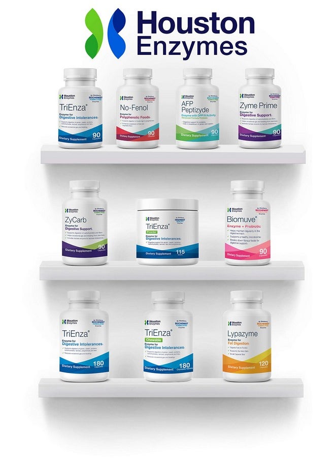 Houston Enzymes Lypazyme 120 Capsules Professionally Formulated With 3 Different Lipase Enzymes Supports Complete Breakdown Of Triglyceride Fats Excellent For High Fat Diets  - Image 5