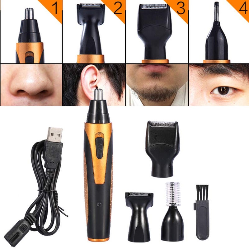 comfrt Nose Hair Trimmer, Professional Hair USB Charge Eyebrow Beard Ear Nose Powered Clipper Electric Shaver Razor Kits Sideburn Remover Set - Image 3