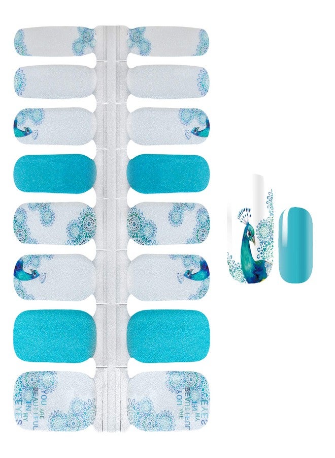 SILPECWEE 5 Sheets Flower Butterfly Nail Polish Strips Adhesive Full Nail Wraps for Women Gel Sticker Nails Art Decals Tips Manicure Accessories with 1Pc File - Image 4