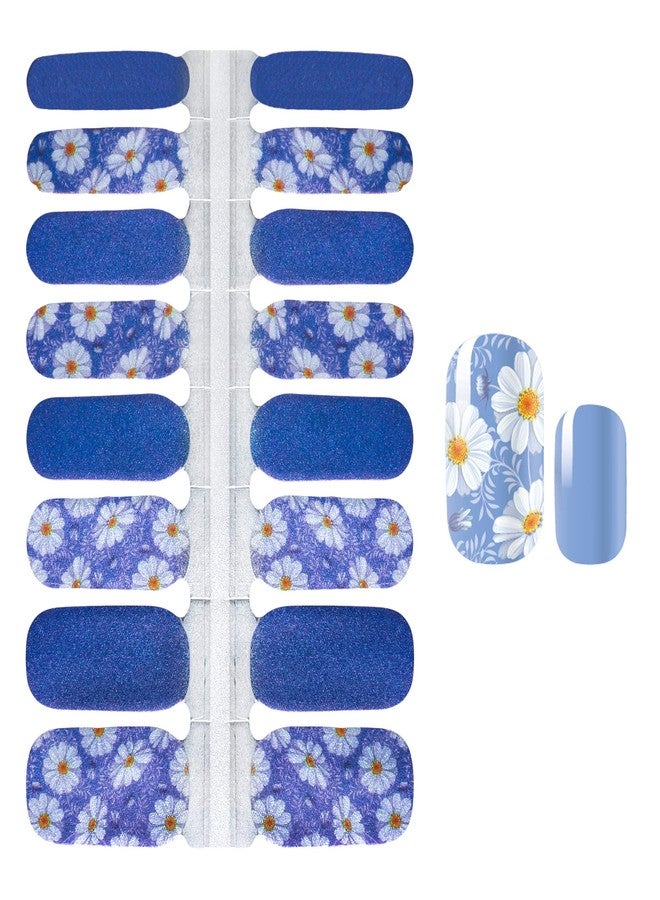 SILPECWEE 5 Sheets Flower Butterfly Nail Polish Strips Adhesive Full Nail Wraps for Women Gel Sticker Nails Art Decals Tips Manicure Accessories with 1Pc File - Image 5