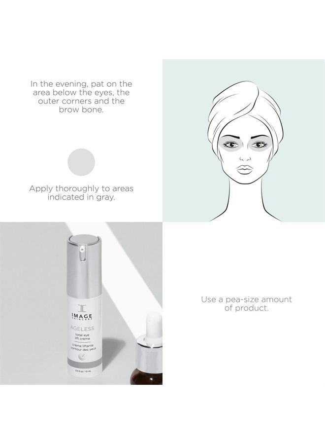 IMAGE SKINCARE , Total Eye Lift Crème, Under Eye Circle, Bags and Wrinkle Rescue, 0.5 oz  - Image 3